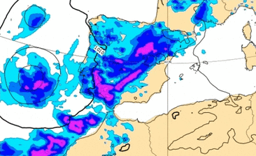 Una localidad extremeña, la más lluviosa en España por la borrasca 'Berenice' este sábado