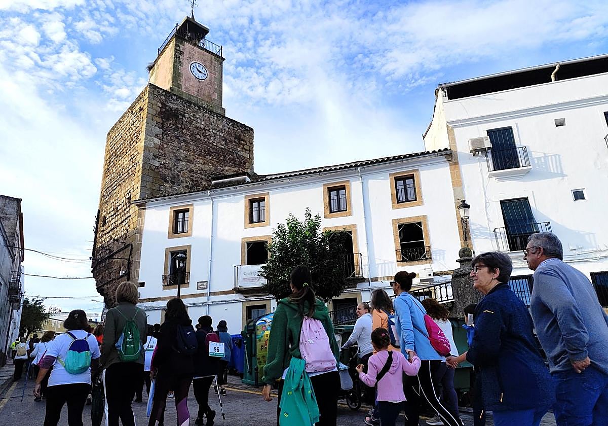 La ruta partió desde el centro de la localidad