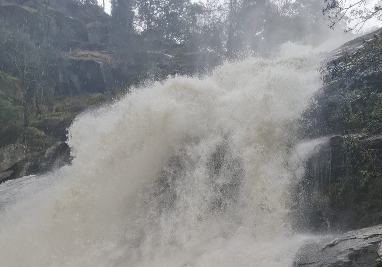 Cascada del Caozo, en el término de Piornal, hoy.