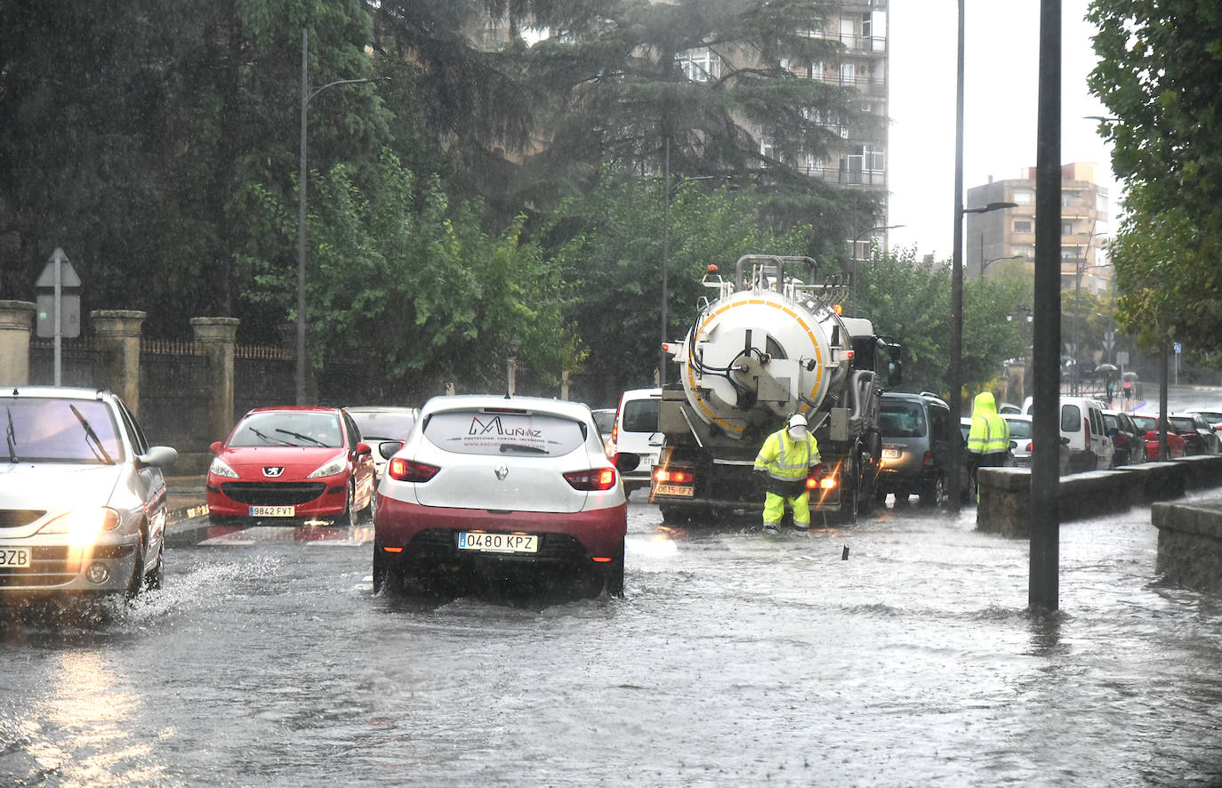 Las imágenes de los efectos de Leslie en Plasencia
