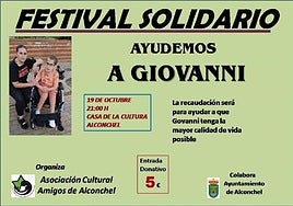 Cartel del festival solidario.