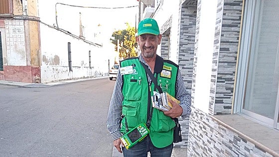 Sueldazo de la ONCE en Puebla de Obando: «Estoy en racha, llevo un mes trabajando y he repartido dos premios»