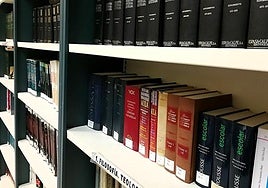 Estanterías de la biblioteca municipal