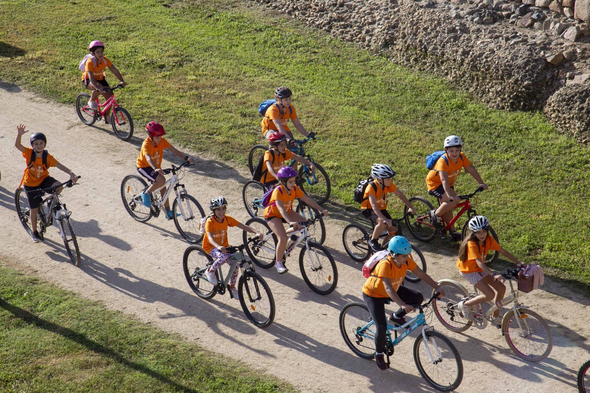 Así se ha celebrado en Mérida el Día Escolar de la Bicicleta