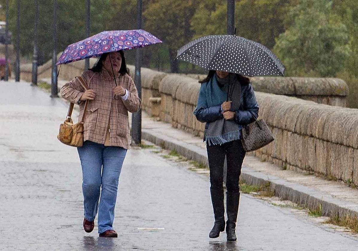 La Aemet activa la alerta amarilla por lluvias en el norte de Cáceres hoy y mañana