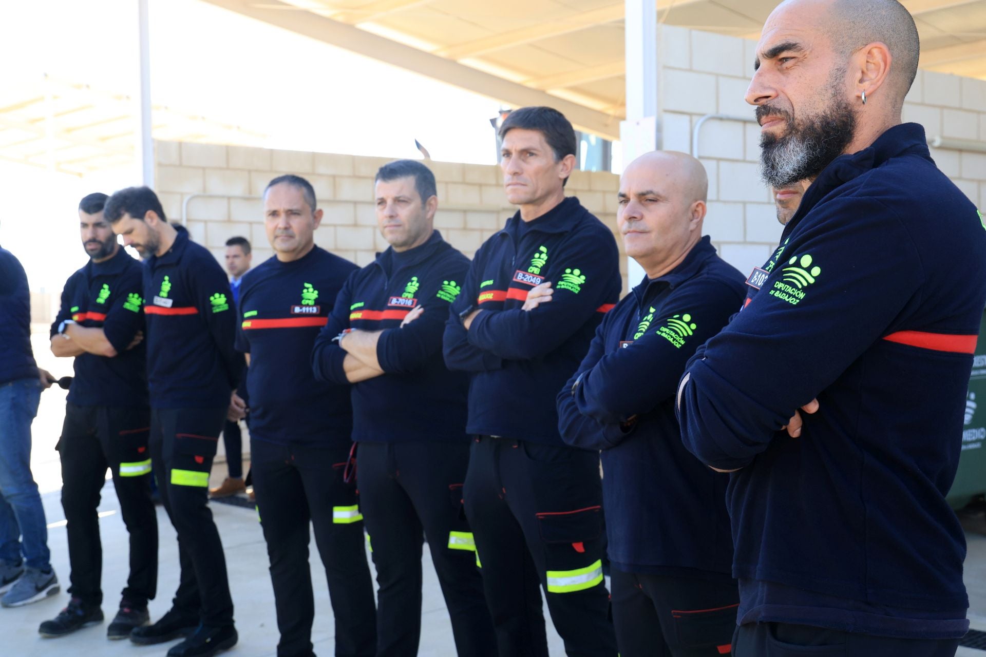 Así han recibido a los bomberos de la Diputación de Badajoz que regresan de Valencia