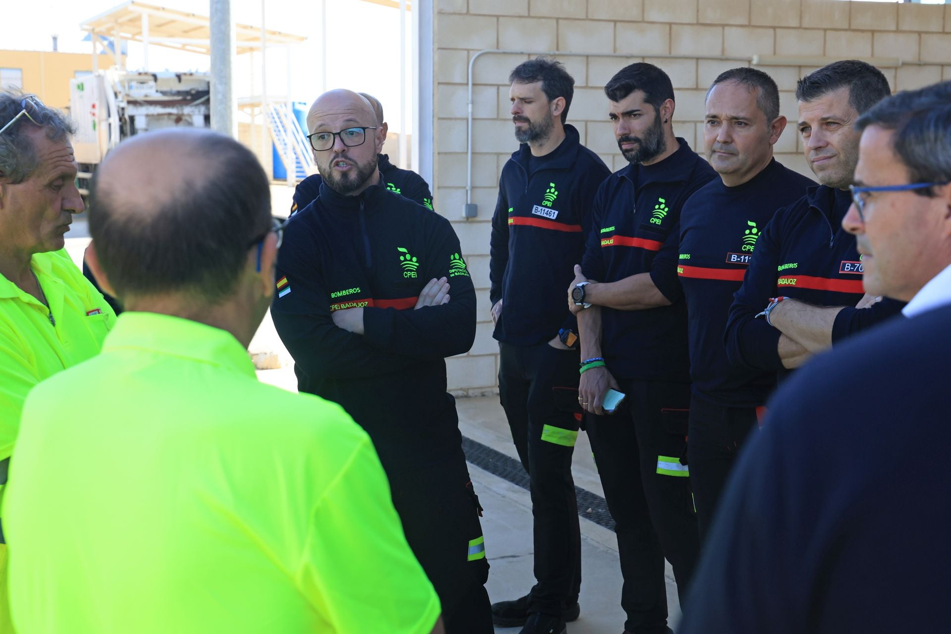 Así han recibido a los bomberos de la Diputación de Badajoz que regresan de Valencia