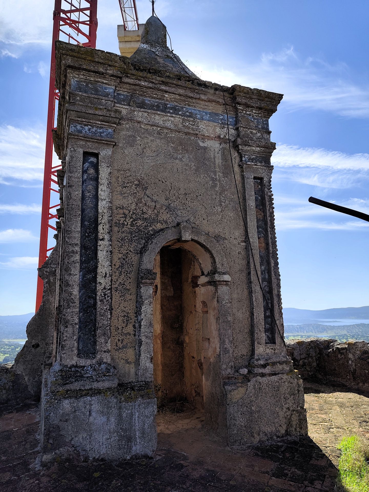 Obras de conversión del Castillo de Azagala en establecimiento hotelero