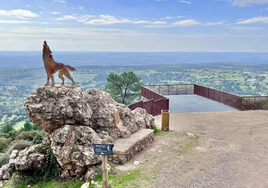 El nuevo mirador en la Sierra de Santa Catalina.