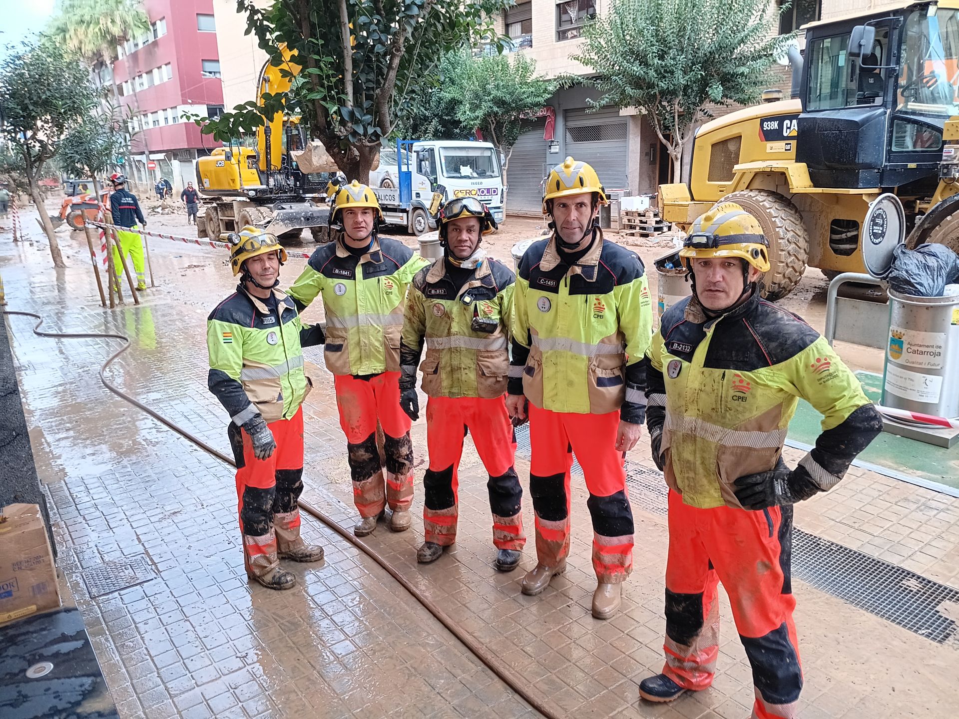 Bomberos de la Diputación de Badajoz. 