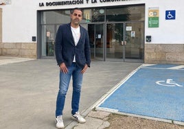 Francisco Rodríguez, este viernes, en la Facultad de Comunicación de Badajoz.