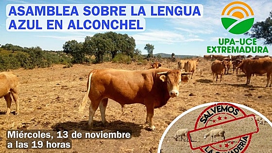 UPA-UCE organiza una asamblea sobre la lengua azul en Alconchel