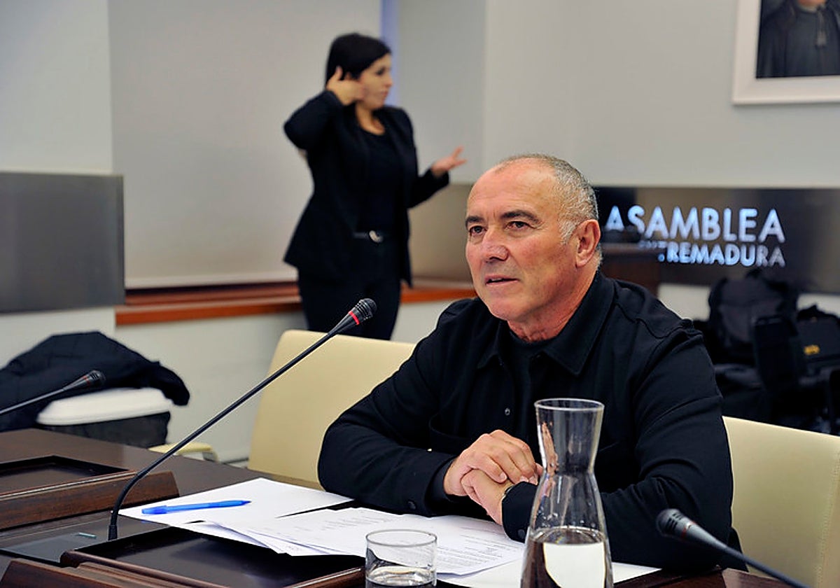 Pedro Calderón, durante su comparecencia este miércoles en la Asamblea.