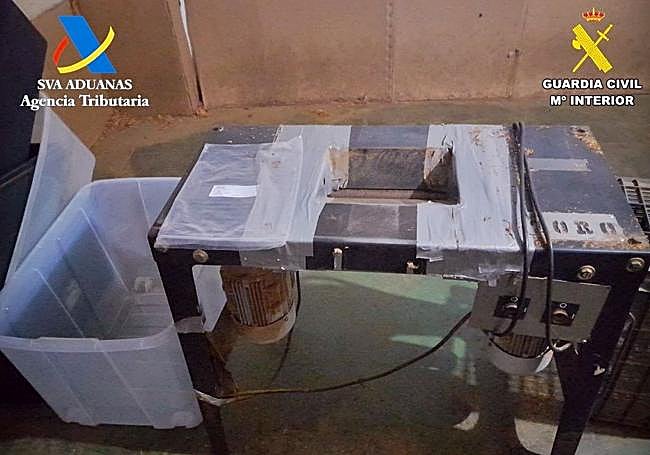 Mediante esta máquina de picadura se procesaba el tabaco