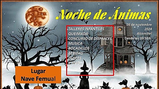Alconchel revive este sábado su 'Noche de Ánimas' 2024