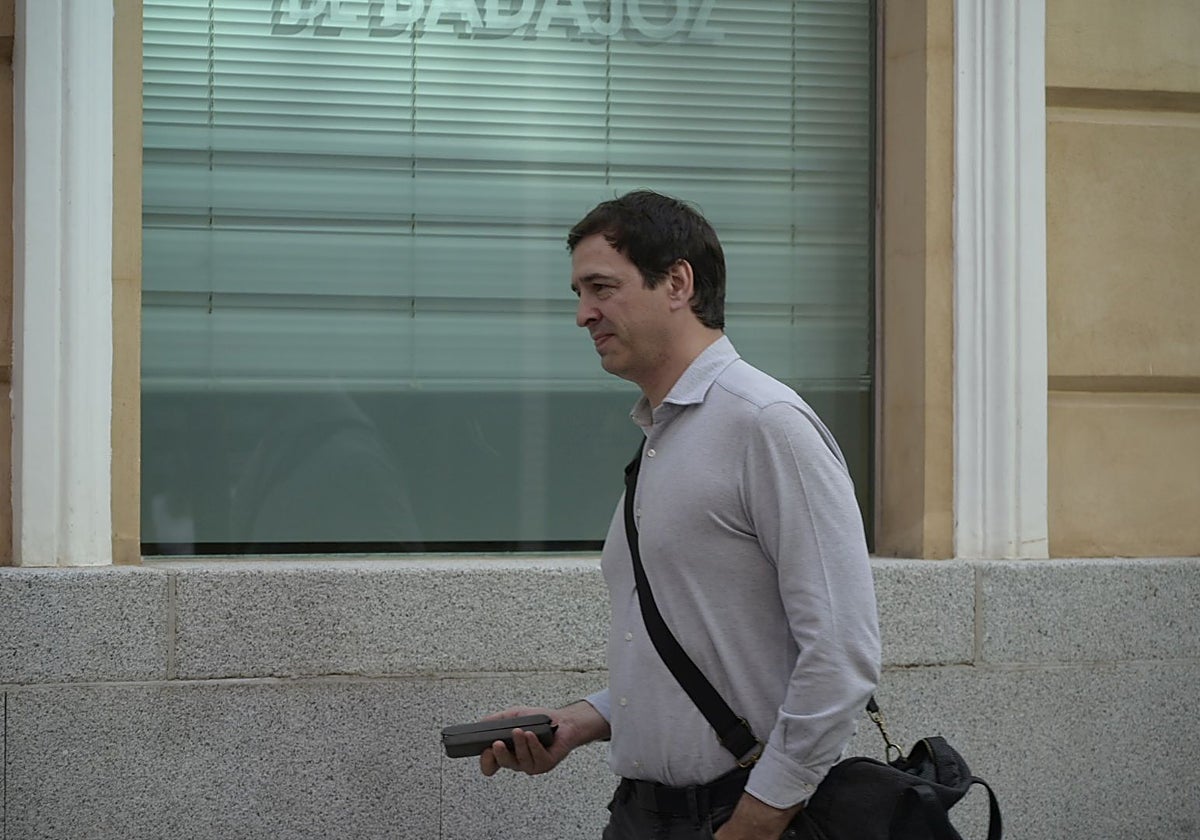 David Sánchez, conocido como David Azagra, en Badajoz.