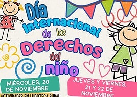 Villafranca organiza actividades por motivo del 20 de noviembre, Día Internacional de los Derechos de los Niños.