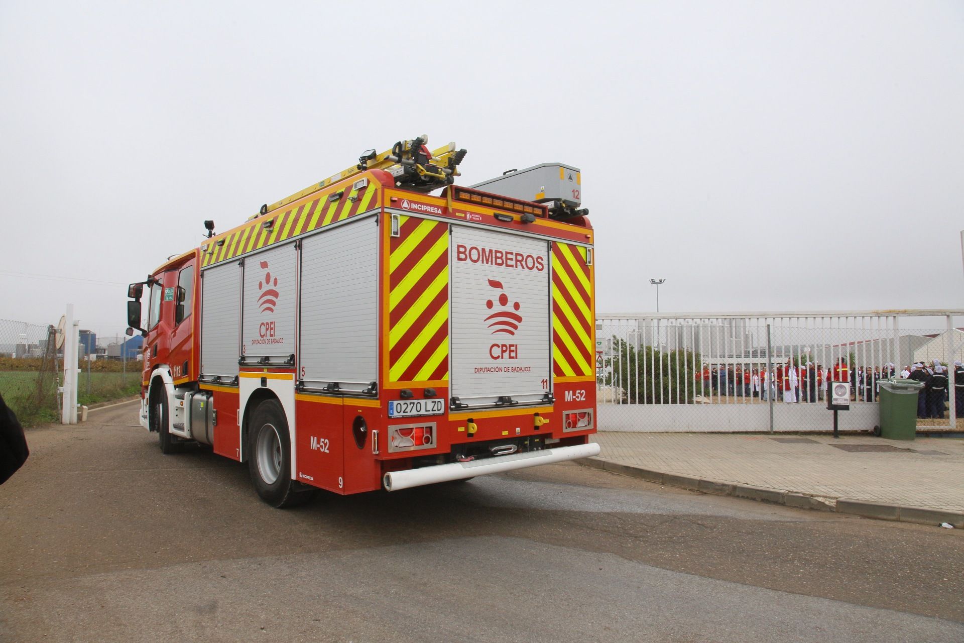 Así ha sido el simulacro de actuación por una nube tóxica en Guareña