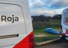 Herido el conductor de un coche tras salirse de la vía en la N-432 a la salida de Badajoz