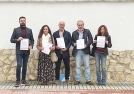 Las cinco organizaciones sindicales (PIDE, CSIF, ANPE, CCOO y UGT SP).