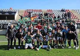 Foto tomada por el Cacereño en su victoria.