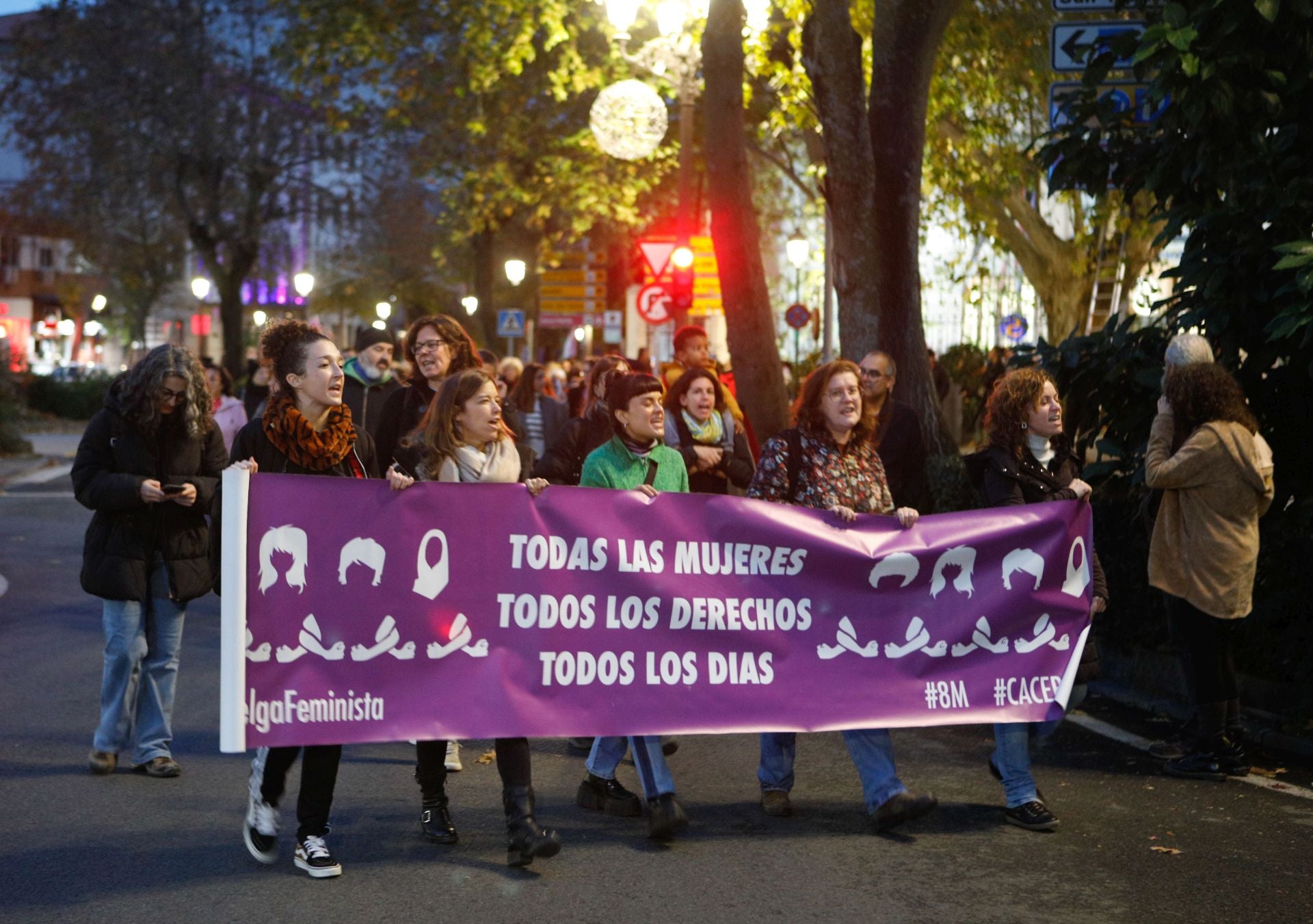 Las calles de Extremadura claman contra la violencia machista