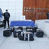 Interceptado un camión con 240 kilos de cocaína en la frontera de Badajoz con Portugal