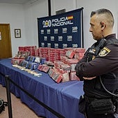 Los 240 kilos de cocaína interceptados en Caya venían en un camión de empanadillas congeladas