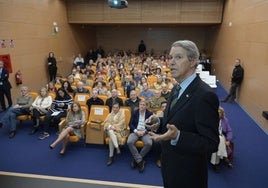 Cristóbal Colón de Carvajal durante su conferencia este martes en el Aula HOY.