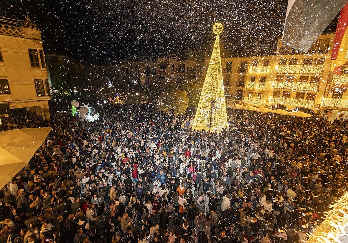 Encendido navideño de la ciudad de Plasencia.