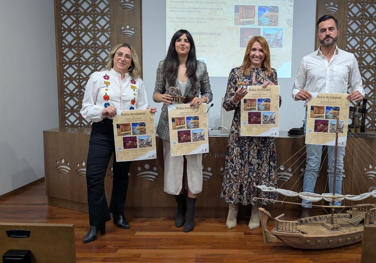 El Belén Artesanal de Bodonal de la Sierra se ha presentado en la Diputación de Badajoz.