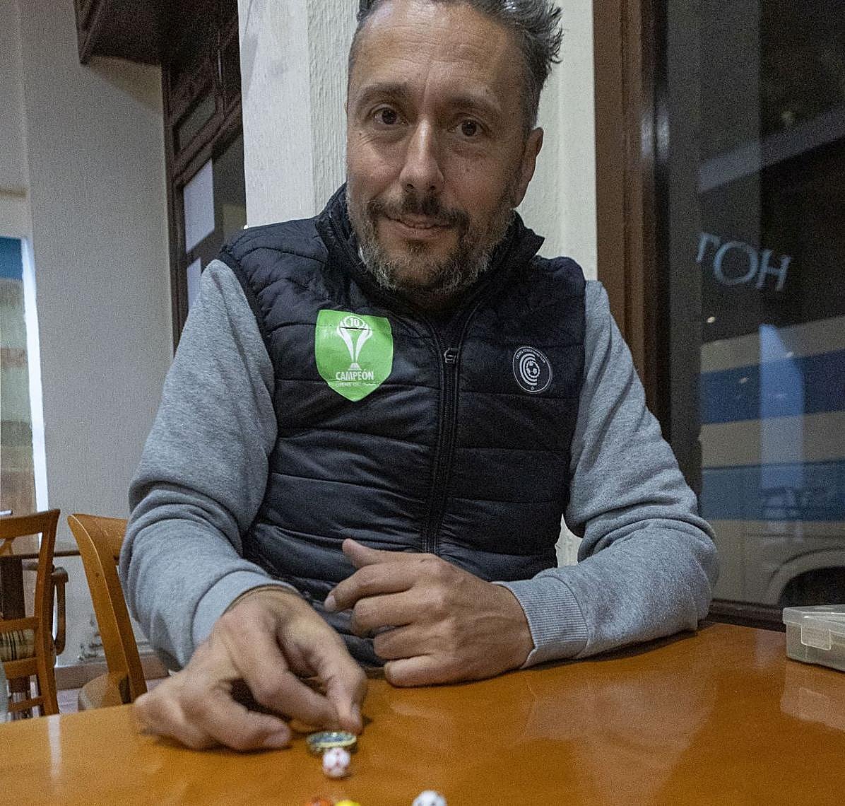 Quini Romero, la pasada semana en un hotel de Cáceres.