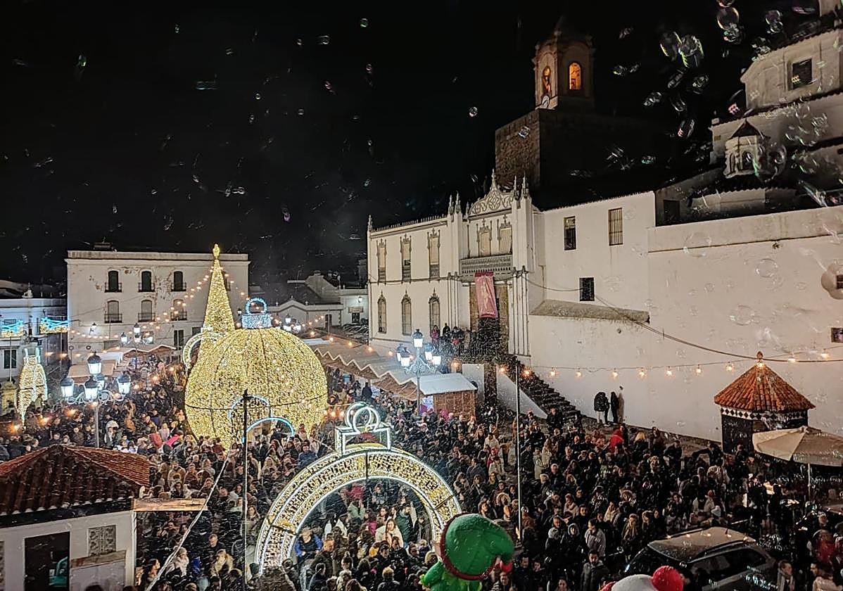 Inauguración de la iluminación navideña del pasado 2023.