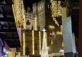 Luces de navidad en Guadalupe.