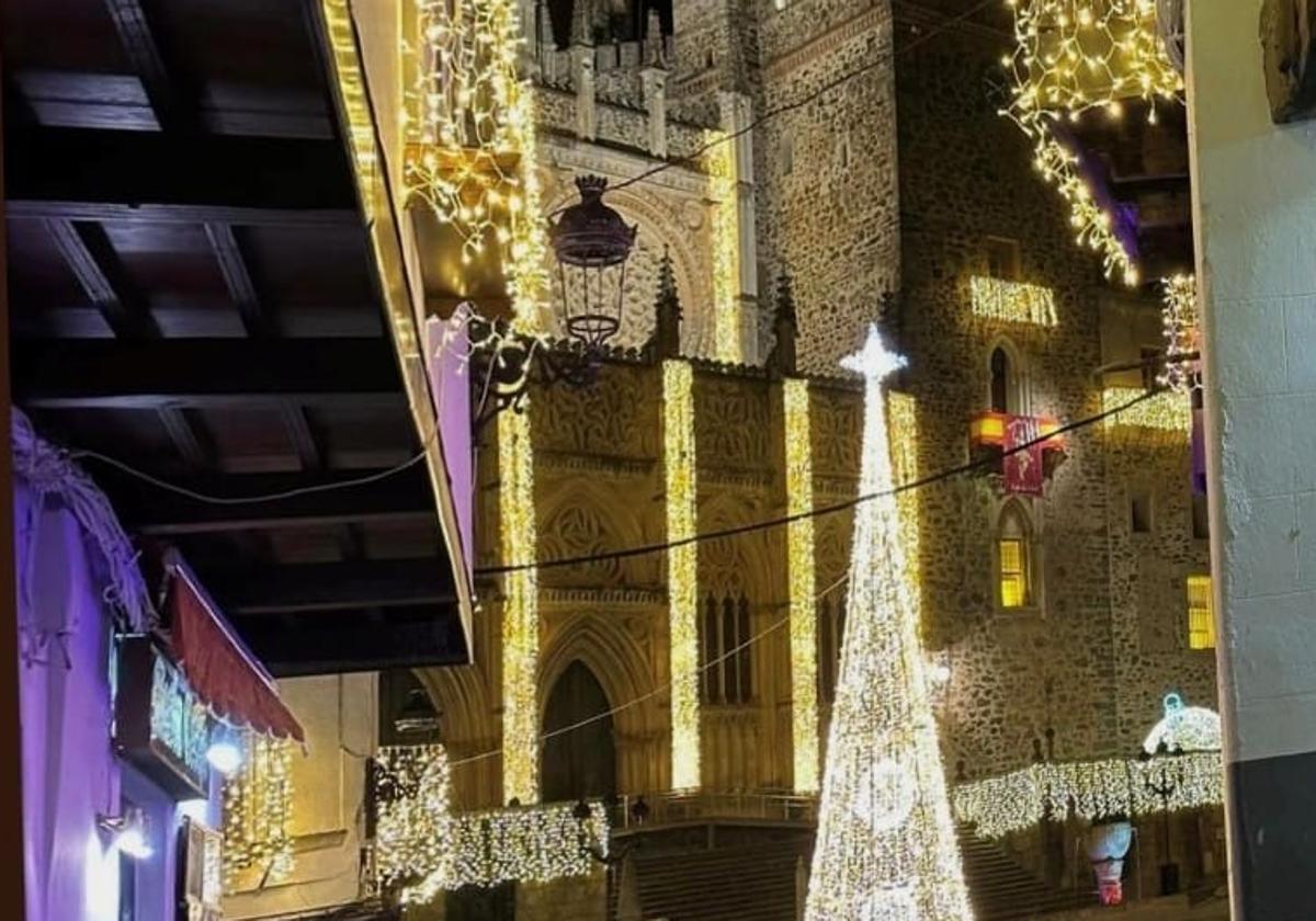 Luces de navidad en Guadalupe.