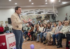 Miguel Ángel Gallardo, en un acto durante las últimas primarias.