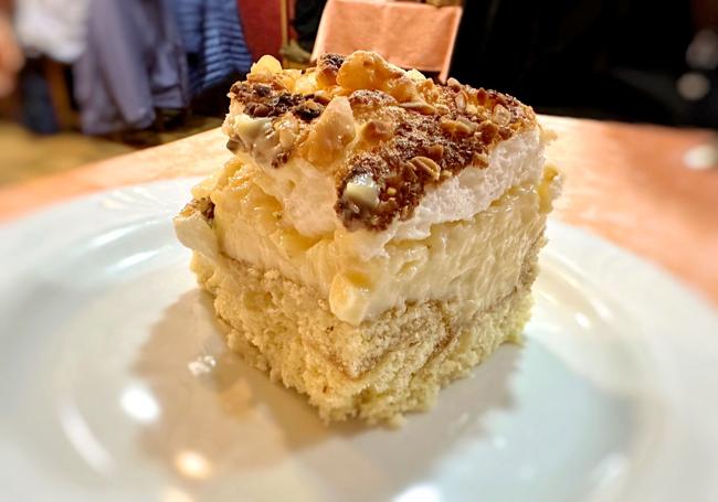 Tarta de almendra.