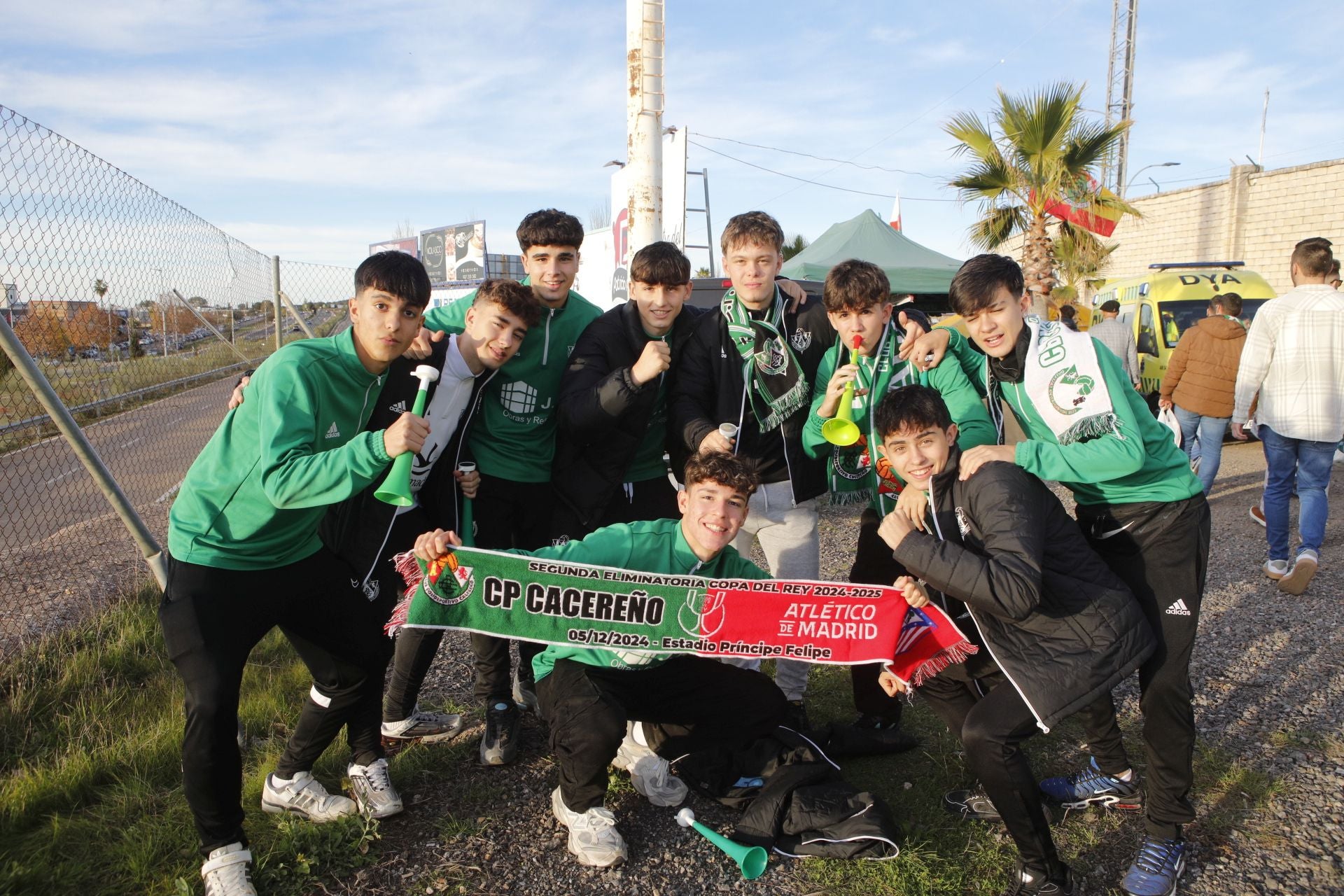 Fotos | Fiesta en Cáceres para recibir al Atlético de Madrid