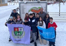 Imagen cedida por el centro de un intercambio de alumnos cacereños a un colegio finlandés.