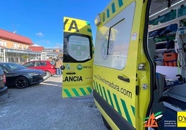 La mnor fue atendida por una médico y técnicos de DYA antes de ser trasladada al centro hospitalario placentino.