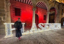 Raquel Sánchez Silva pasa unos días en Plasencia.