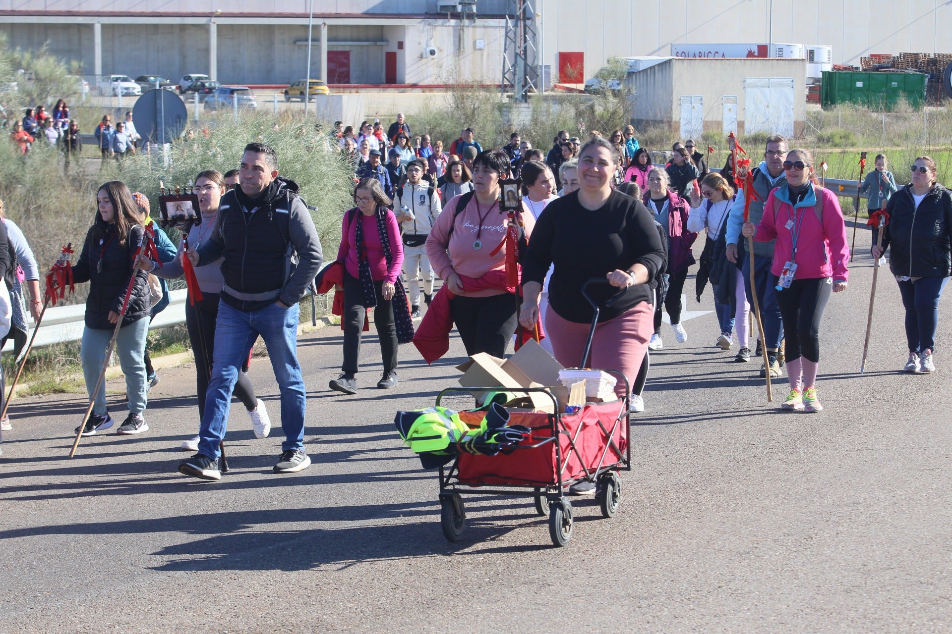 Los fieles de la mártir recorren los 20 kilómetros hasta Perales