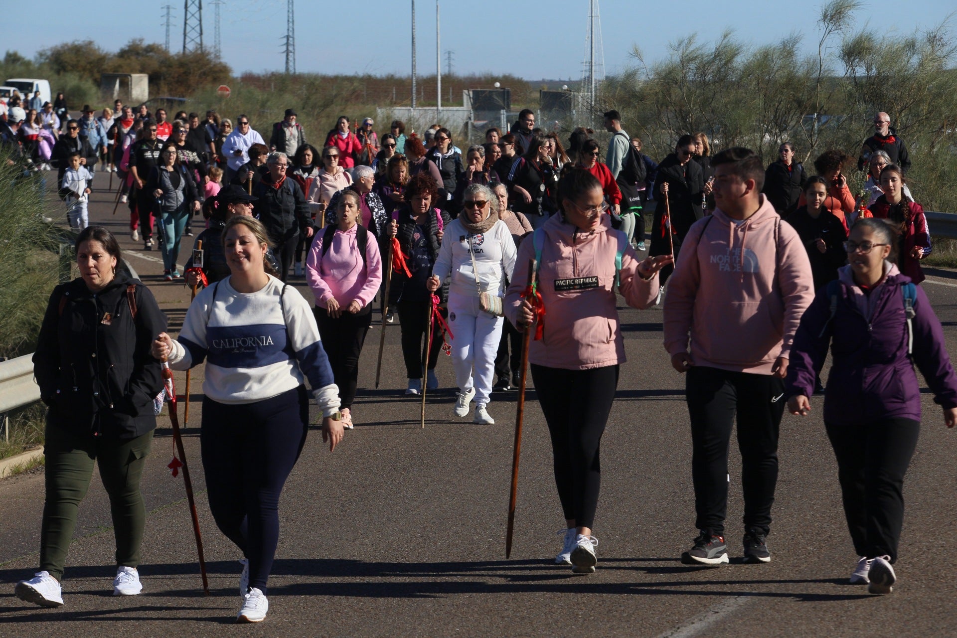 Los fieles de la mártir recorren los 20 kilómetros hasta Perales