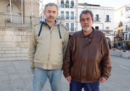 Ángel Luis Hoya y Ángel Alfonso Ruiz Portela, de la asociación 'Nadie sin techo'.