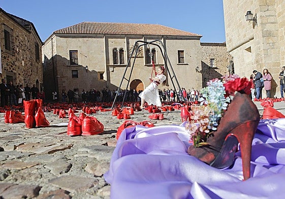 Performance día de la violencia de género.