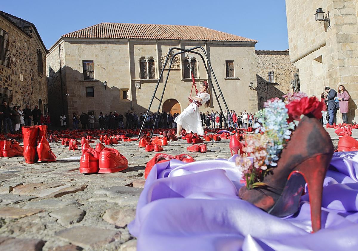 Performance día de la violencia de género.