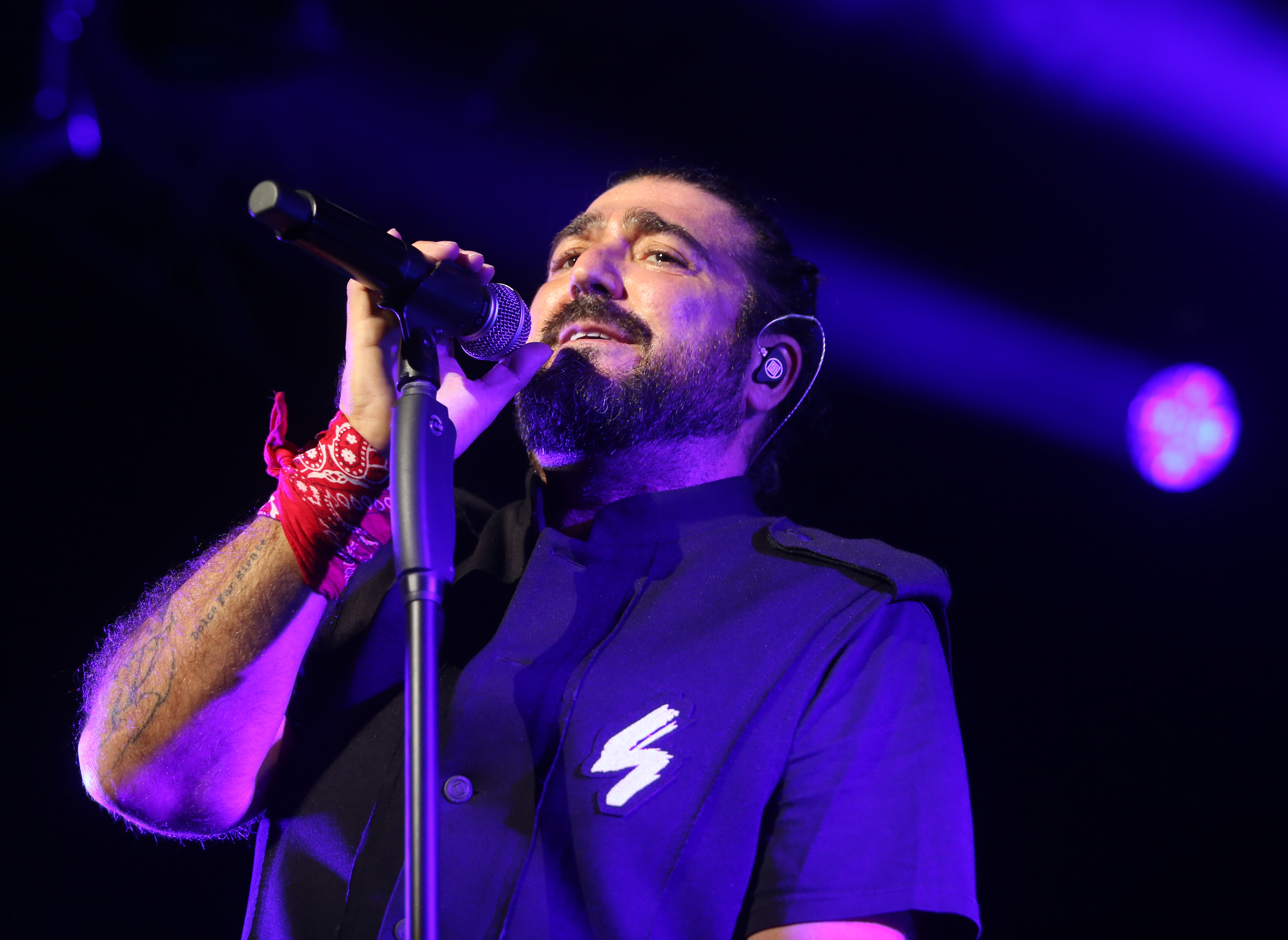 Antonio Orozco durante un concierto en el Palacio de Deportes de Granada