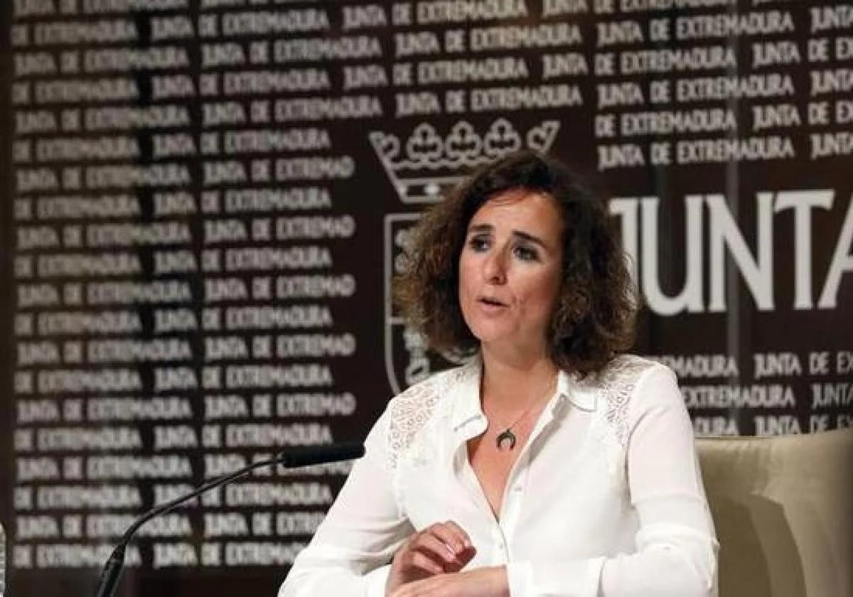 Olga García, exconsejera de Transición Ecológica de la Junta de Extremadura.