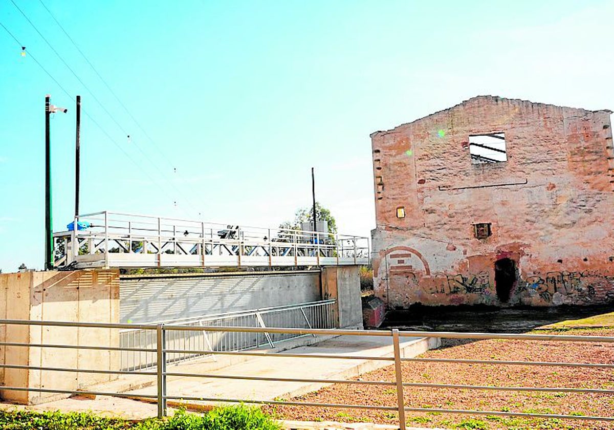 Cámara de seguridad instalada en el molino de los Moscoso.