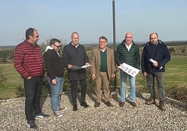 Visita del secretario general de Desarrollo Sostenible, Planificación y Coordinación Hídrica, Víctor del Moral, a Malpartida de Cáceres.